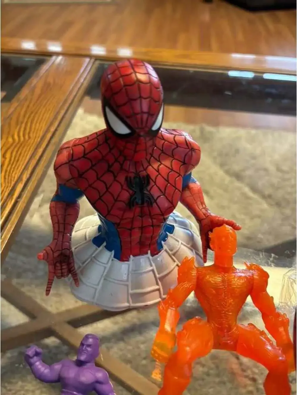 Marvel Spider-Man Action Figure and Bowl Lot